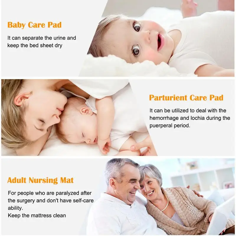 PCS Newborn Babies Waterproof Breathable Disposable Underpad Diaper Care Protector Bed Chair Pad Incontinence Protector sweet
PCS Newborn Babies Waterproof Breathable Disposable Underpad Diaper Care Protector Bed Chair Pad Incontinence Protector sweet