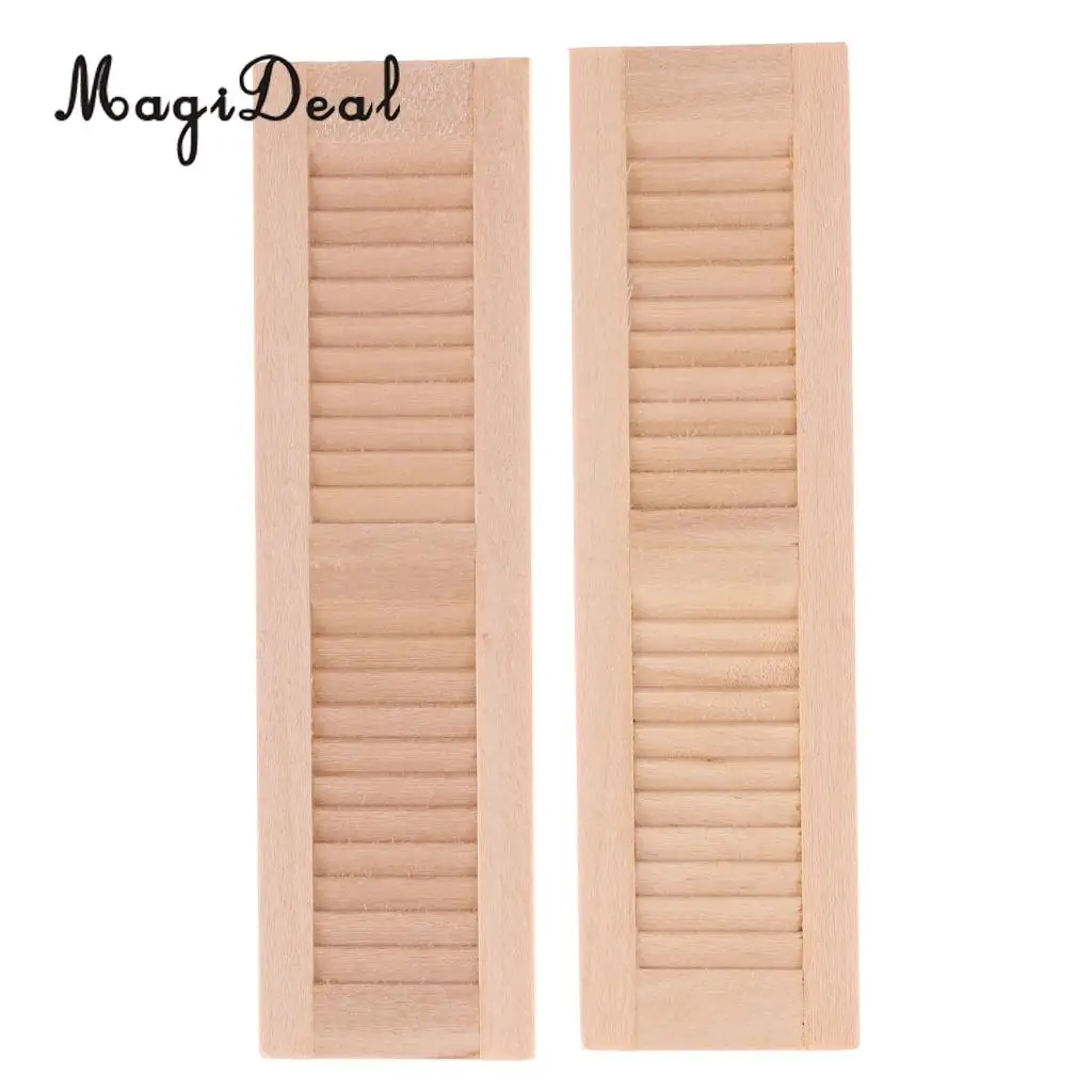 2Pcs/Set Handmade 1/12 Miniature Dollhouse Wooden Shutters DIY Window Furniture Accessories Toys for Children
2Pcs/Set Handmade 1/12 Miniature Dollhouse Wooden Shutters DIY Window Furniture Accessories Toys for Children