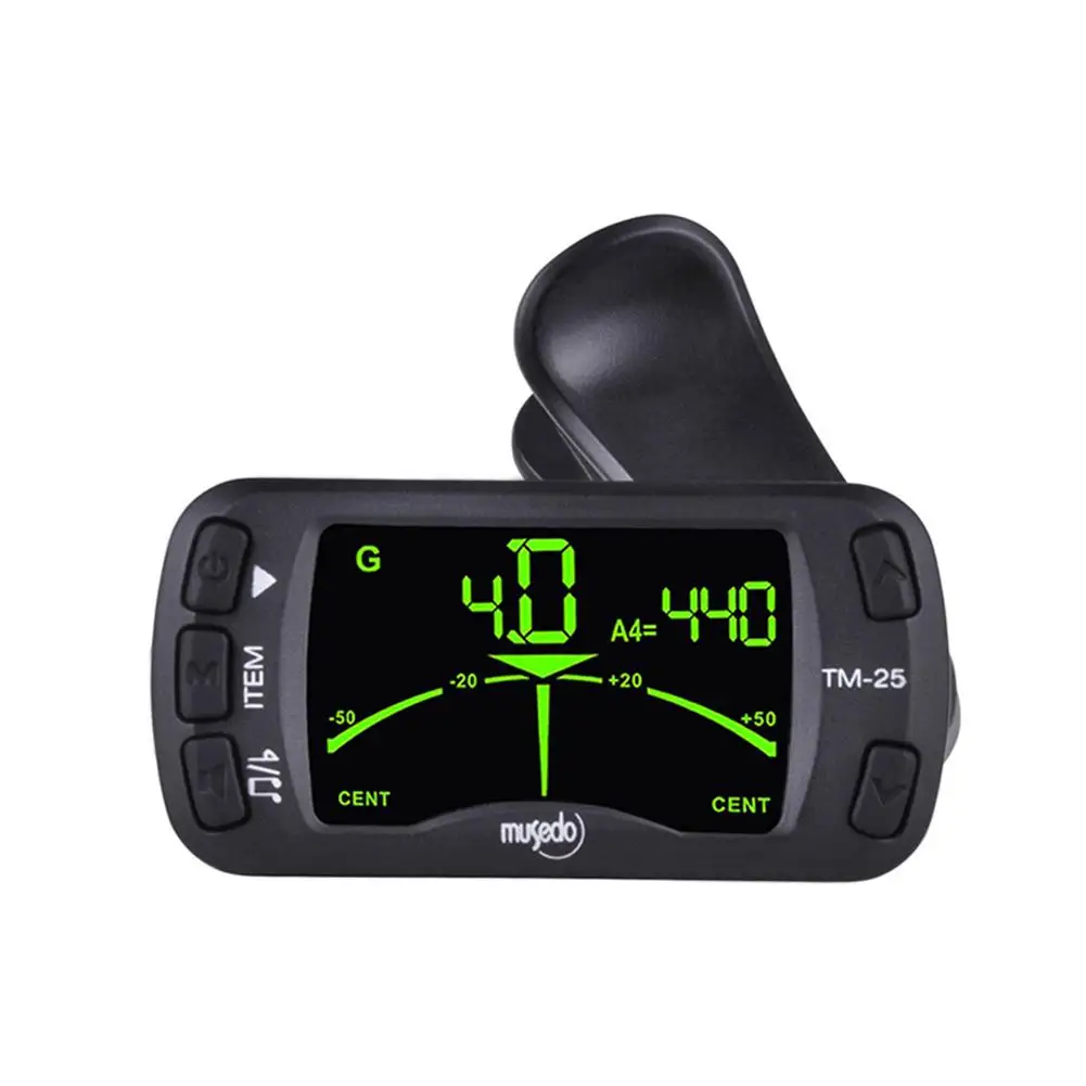 Electric Guitar Tuner Metronome Professional Portable Clip-on Tuner LCD Guitar Chromatic Bass Violin Ukulele Universal Tuner
Electric Guitar Tuner Metronome Professional Portable Clip-on Tuner LCD Guitar Chromatic Bass Violin Ukulele Universal Tuner