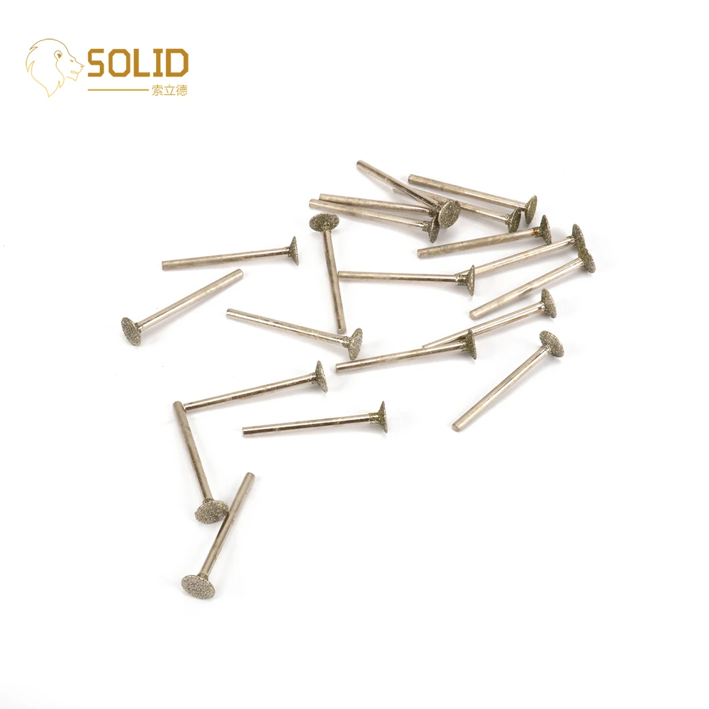 20Pcs 8mm Diamond Grinding Head T Type with 1/8" Shank Burr Bits Rotary Tool for Carving Polishing Jewelry Jade Glass 46 Grit
20Pcs 8mm Diamond Grinding Head T Type with 1/8" Shank Burr Bits Rotary Tool for Carving Polishing Jewelry Jade Glass 46 Grit