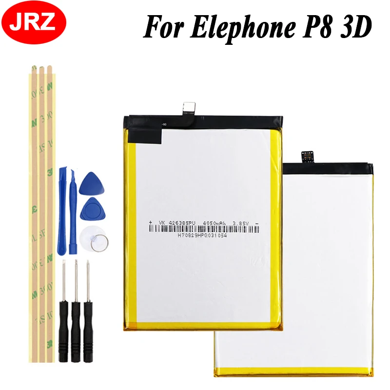 JRZ для Elephone P8 3D запасная батарея телефона 4050 мАч Высокая емкость сменные батареи +