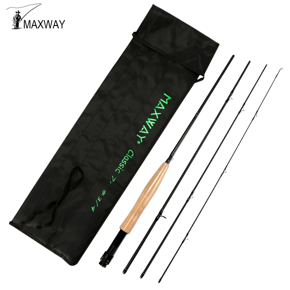 Maxway CLASSIC 3/4# 5/6# 7/8# Fly Fishing Rod 2.1M 2.7M Carbon Fiber Fishing Rod 4 Segments Medium Fast Action
Maxway CLASSIC 3/4# 5/6# 7/8# Fly Fishing Rod 2.1M 2.7M Carbon Fiber Fishing Rod 4 Segments Medium Fast Action