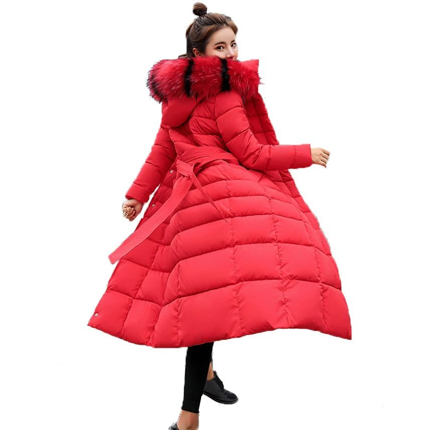 Winter Jacket Women 2018 New Casual long jackets Big fur collar Hooded Outwear Parkas Slim Women Winter Coat chamarras de mujer
Winter Jacket Women 2018 New Casual long jackets Big fur collar Hooded Outwear Parkas Slim Women Winter Coat chamarras de mujer