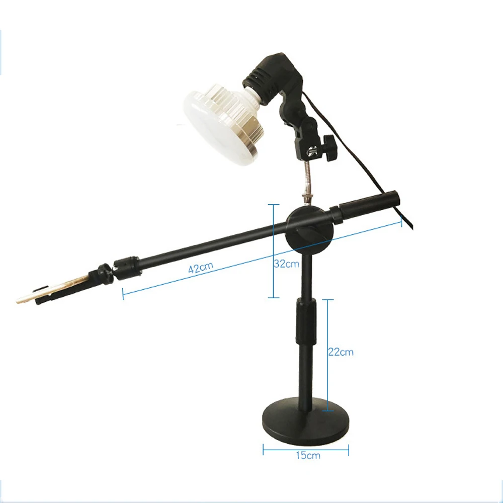 Flexible Photography Desk Top Stand Mobile Phone Bracket with Fill Light for Phone Living Camera Shooting Photography Accessory
Flexible Photography Desk Top Stand Mobile Phone Bracket with Fill Light for Phone Living Camera Shooting Photography Accessory