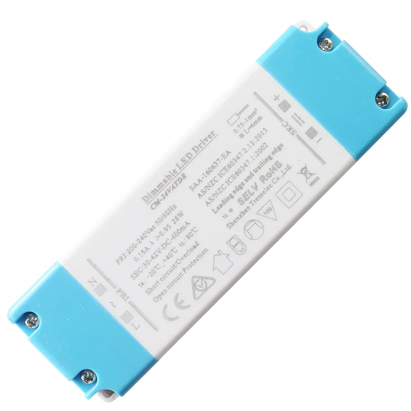 18-24W 0.3A 60-80Vdc constant current dimming range 1-100% Triac Dimming led driver transformer EMC LVD SELV isolation design
18-24W 0.3A 60-80Vdc constant current dimming range 1-100% Triac Dimming led driver transformer EMC LVD SELV isolation design