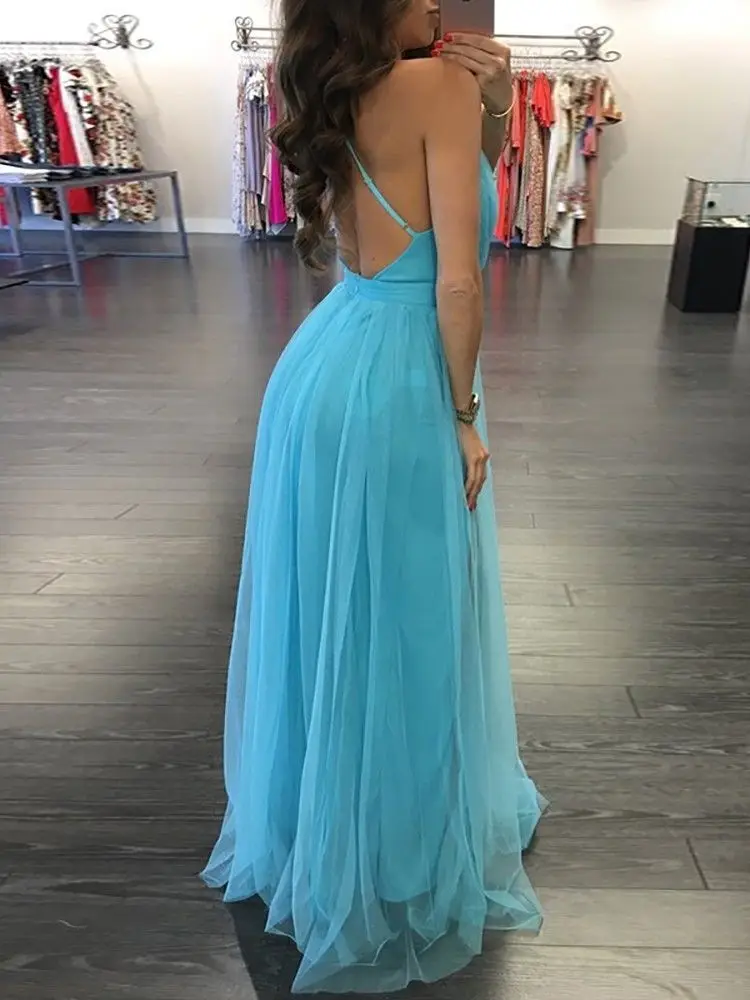 Women Summer Long Maxi casual style dress ladies sleeveless off shoulder backless cross deep v-neck solid sundress
Women Summer Long Maxi casual style dress ladies sleeveless off shoulder backless cross deep v-neck solid sundress