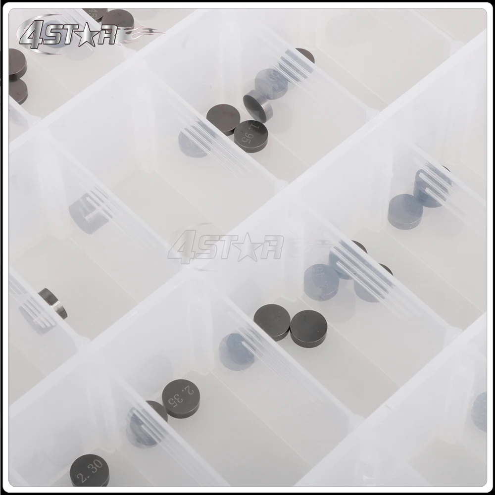 Motorbike 141Pcs 7.48mm Carburizing Steel Valve Shim Kit For KAWASAKI Concours 1000 ZG1000A ZL1000A ER6N KL250 KLX250R KLX300R
Motorbike 141Pcs 7.48mm Carburizing Steel Valve Shim Kit For KAWASAKI Concours 1000 ZG1000A ZL1000A ER6N KL250 KLX250R KLX300R