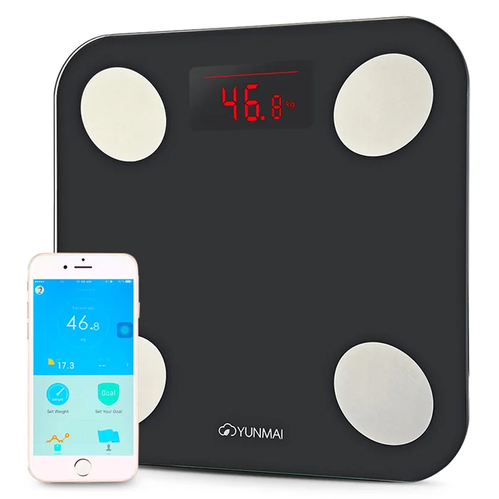 Оригинальный Xiaomi YUNMAI Mini 2 баланс Smart Body Fat весовые весы английское приложение