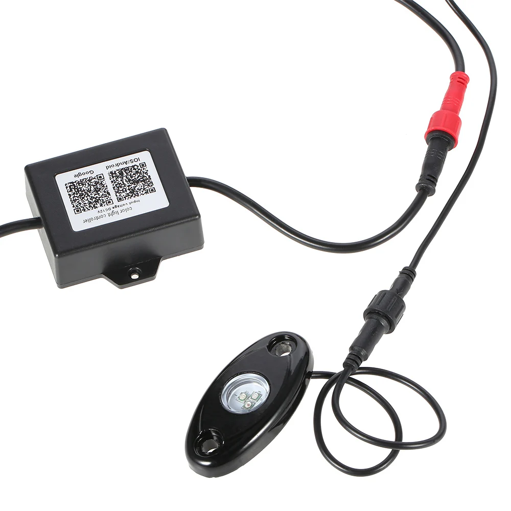 KKMOON 4pcs 12V RGB LED Rock Lights Wireless Controlled Music Flashing IP67 Waterproof for Jeep Off Road SUV Truck
KKMOON 4pcs 12V RGB LED Rock Lights Wireless Controlled Music Flashing IP67 Waterproof for Jeep Off Road SUV Truck