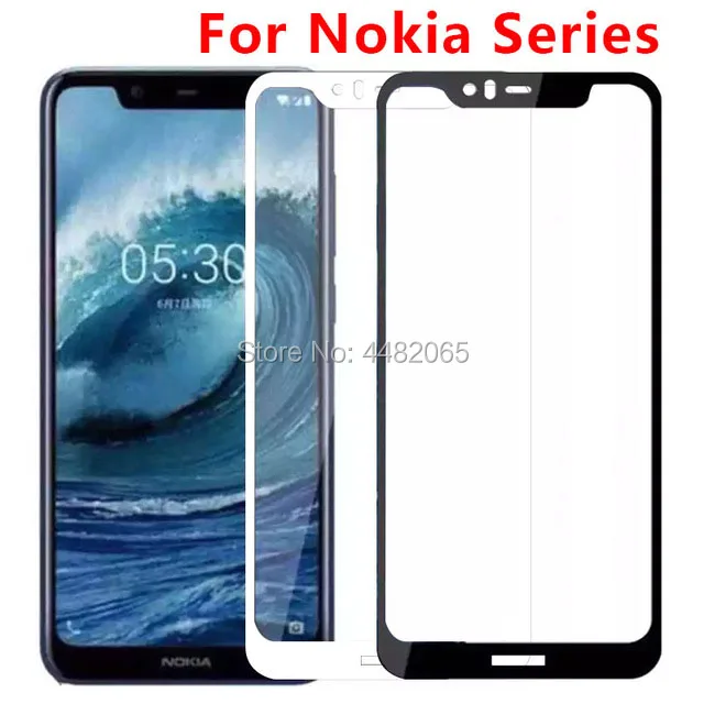 Защитное стекло закаленное для Nokia 2 1 3 5 6 Plus X5 X6 X 5x 6x|Защитные стёкла и плёнки