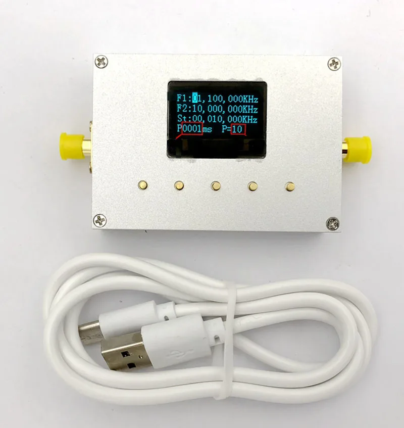 LMX2595 10 MHz-19 GHz генератор сигналов РЧ модуль RF источник развертки источник фазы блокировки петли цифровой OLED дисплей
LMX2595 10 MHz-19 GHz генератор сигналов РЧ модуль RF источник развертки источник фазы блокировки петли цифровой OLED дисплей