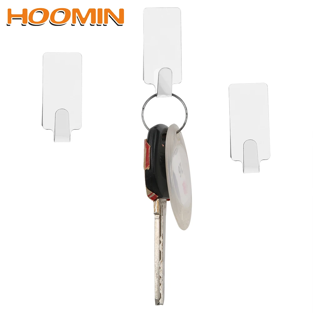 HOOMIN Convenient Self Adhesive Door Hooks Hanger 6Pcs/set Gadgets Stainless Steel Keys Holder
HOOMIN Convenient Self Adhesive Door Hooks Hanger 6Pcs/set Gadgets Stainless Steel Keys Holder