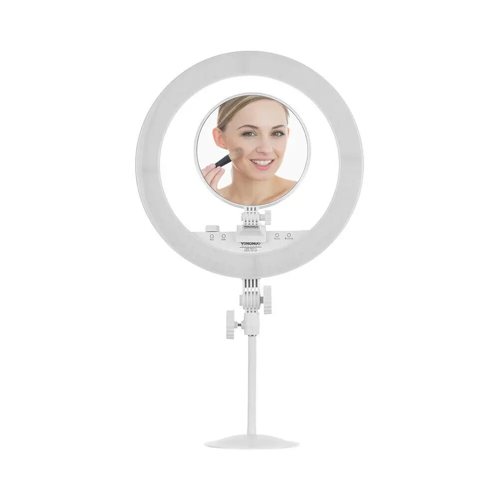 YONGNUO YN208 PRO LED Video Light Ring, 3200K-5500K Bi-Color Beautify Fill Light with Make-up Mirror Remote Control Support APP
YONGNUO YN208 PRO LED Video Light Ring, 3200K-5500K Bi-Color Beautify Fill Light with Make-up Mirror Remote Control Support APP