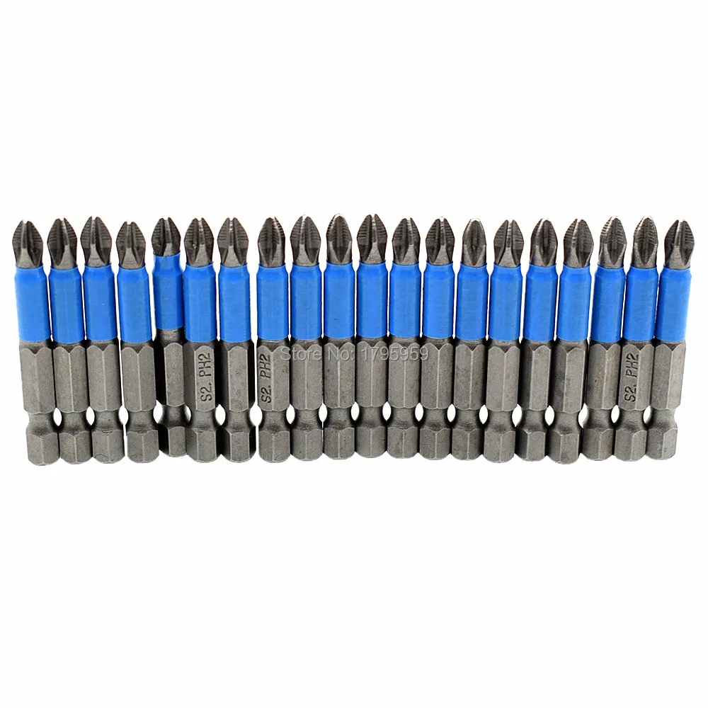 20pcs 1/4" Hex Shank PH2 Phillips Screwdriver Bits Single Head Anti Slip Screw Driver Bit 50mm Magnetic Screwdriver Bit Tool Set
20pcs 1/4" Hex Shank PH2 Phillips Screwdriver Bits Single Head Anti Slip Screw Driver Bit 50mm Magnetic Screwdriver Bit Tool Set