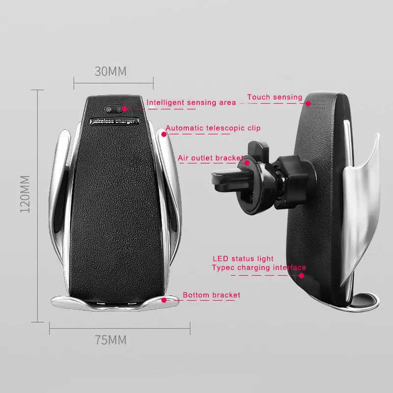 2019 Newest Hot Automatic Clamping Wireless Car Charger Mount For iOS/Android Phone
2019 Newest Hot Automatic Clamping Wireless Car Charger Mount For iOS/Android Phone