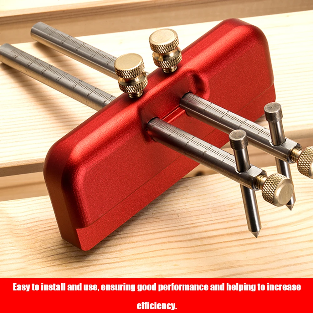 Handheld Portable Aluminum Alloy Marking Gauge Woodworking Decoration Scriber DIY Hand Scribing Tool with 2pcs Marking Rod
Handheld Portable Aluminum Alloy Marking Gauge Woodworking Decoration Scriber DIY Hand Scribing Tool with 2pcs Marking Rod