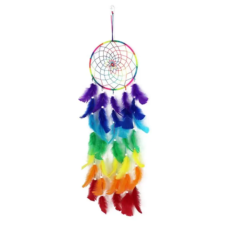 Seven Color Dream Catcher Bohemian Rainbow Feather Kids Room Decoration Air Wall Decoration Supplies Dreamcatcher
Seven Color Dream Catcher Bohemian Rainbow Feather Kids Room Decoration Air Wall Decoration Supplies Dreamcatcher