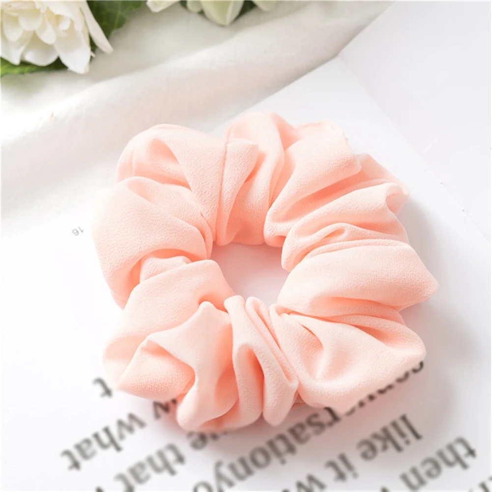 Korean Chiffon Hair Ties For Girls Scrunchies Sweet Pink Women Hair Accessories Elastic Hair Bands Girls Solid Ponytail Holder
Korean Chiffon Hair Ties For Girls Scrunchies Sweet Pink Women Hair Accessories Elastic Hair Bands Girls Solid Ponytail Holder