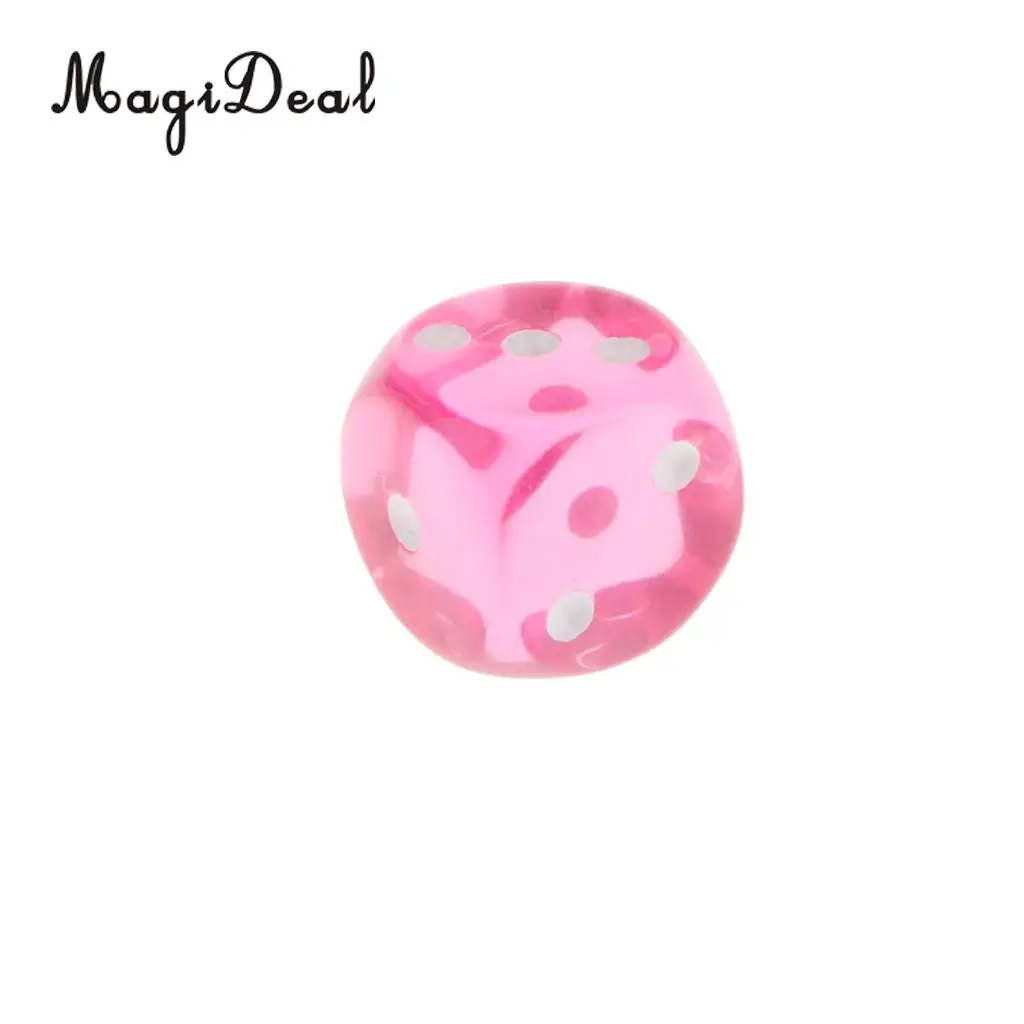 MagiDeal 10pcs Transparent Rose Red 6 Sided D3 Acrylic Dice Educational Games Dice Camping Pub KTV Club Family Party Accessory
MagiDeal 10pcs Transparent Rose Red 6 Sided D3 Acrylic Dice Educational Games Dice Camping Pub KTV Club Family Party Accessory