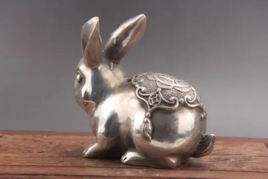 China Hand Carved Cupronickel Statue Of Paktong Rabbit
China Hand Carved Cupronickel Statue Of Paktong Rabbit
