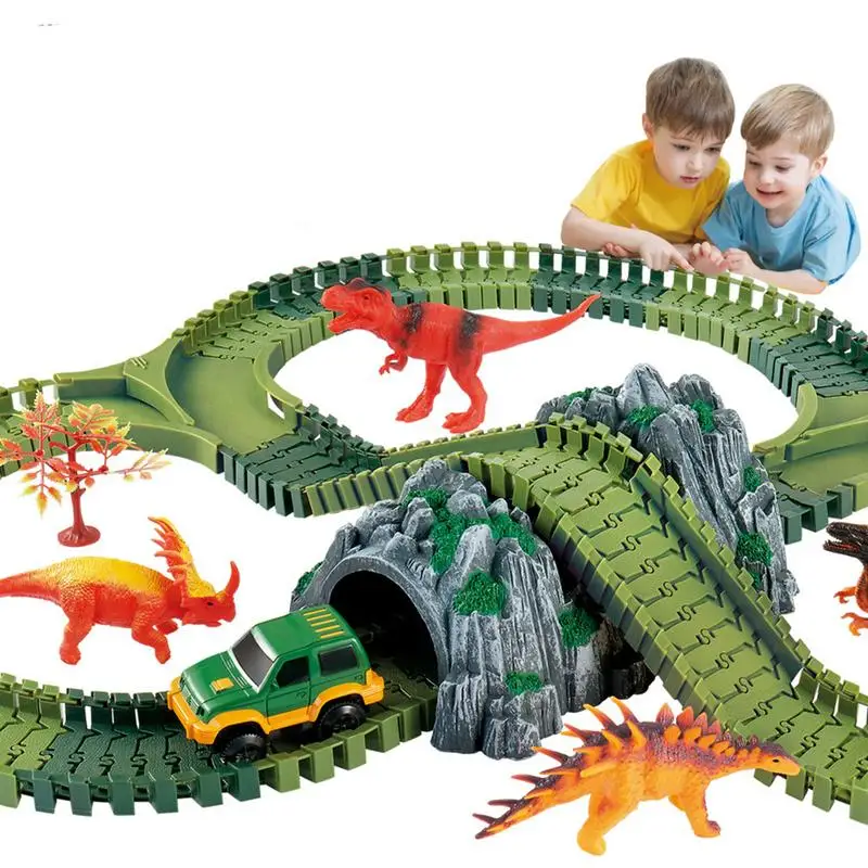 DIY Simulation Jungle Dinosaur Theme Park Children Track Toy Car Educational Toys For Children Gifts
DIY Simulation Jungle Dinosaur Theme Park Children Track Toy Car Educational Toys For Children Gifts