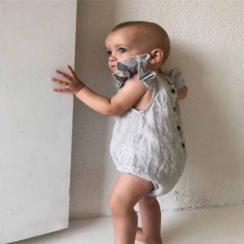 Newborn Toddler Baby Boys Girls Clothing Striped Ruffles Bodysuit Cotton Bodysuit Summer Baby Clothes Outfit 0-18M
Newborn Toddler Baby Boys Girls Clothing Striped Ruffles Bodysuit Cotton Bodysuit Summer Baby Clothes Outfit 0-18M