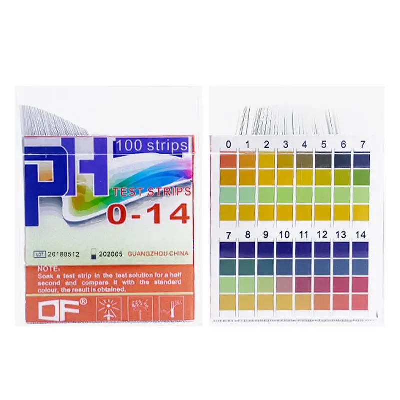 100 Strips/box 0-14 PH Test Strips 0-14 Scale Premium Litmus Tester Paper Ideal For Test PH Level Of Water
100 Strips/box 0-14 PH Test Strips 0-14 Scale Premium Litmus Tester Paper Ideal For Test PH Level Of Water