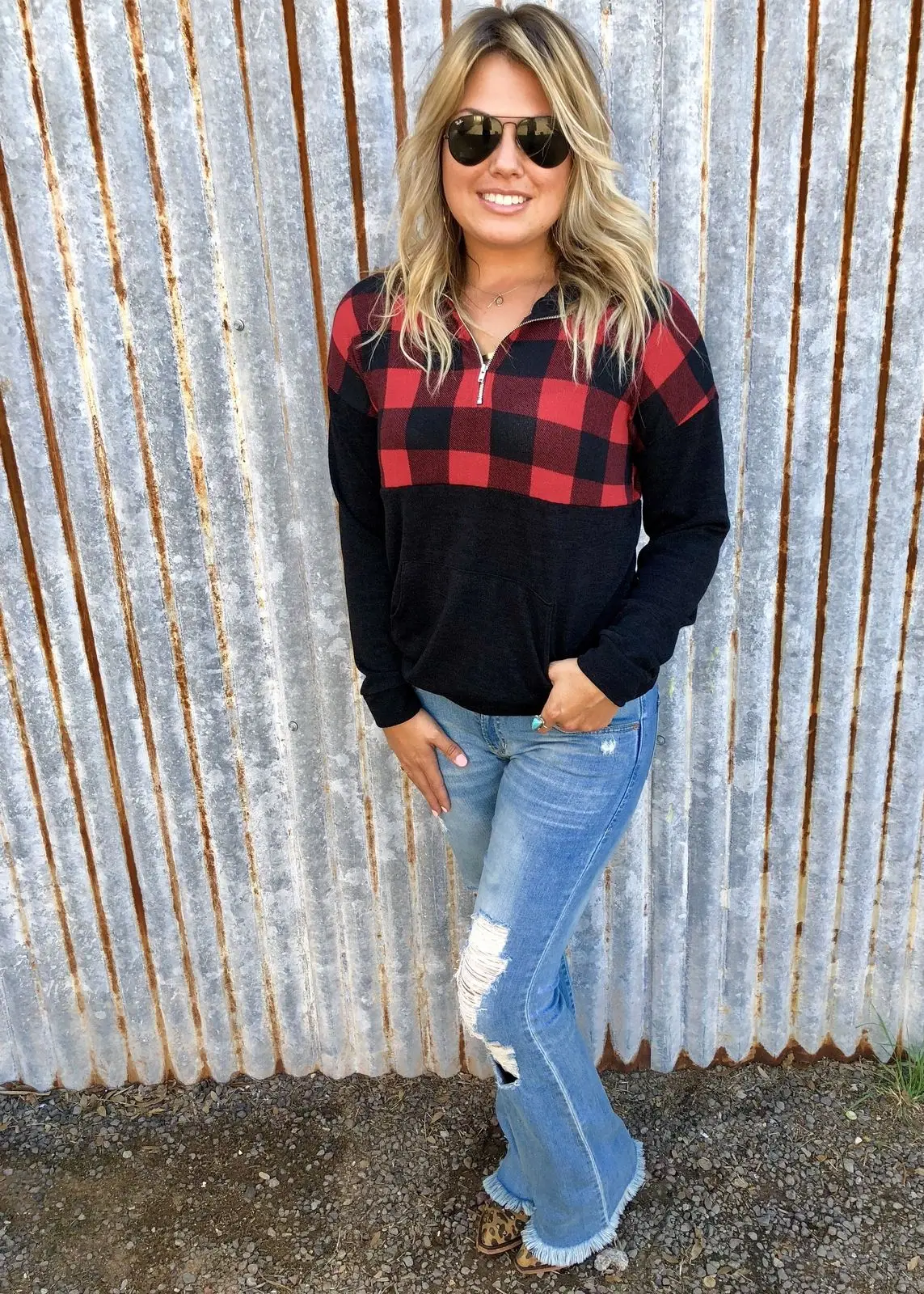 MeiHuiDa 2018 New Style Fashion Women Zipper Plaid Patchwork Long Sleeve Jumper Pullover Hot Tops Hoodie
MeiHuiDa 2018 New Style Fashion Women Zipper Plaid Patchwork Long Sleeve Jumper Pullover Hot Tops Hoodie