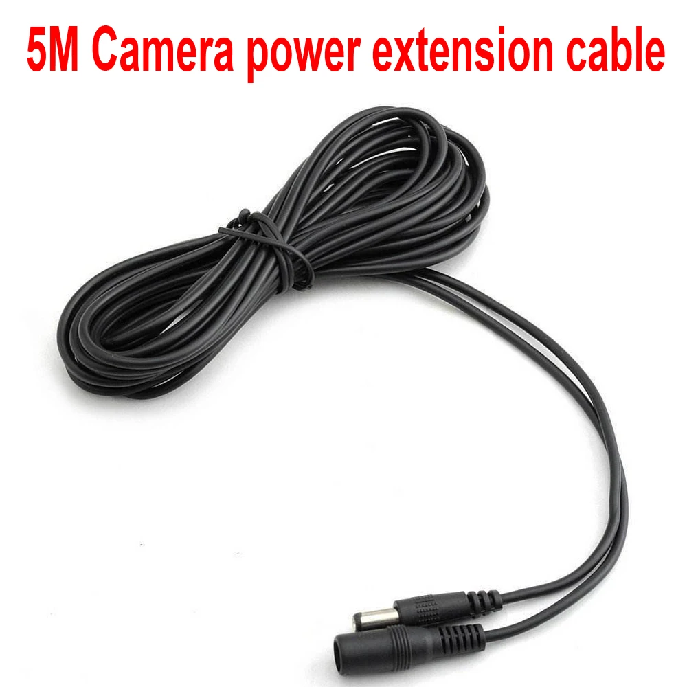 5M Camera Power Extension Cord 12V DC Power Cord 5.5*2.1mm Male Female Power Adapter Extension Cable CCTV Camera Extend Wire
5M Camera Power Extension Cord 12V DC Power Cord 5.5*2.1mm Male Female Power Adapter Extension Cable CCTV Camera Extend Wire