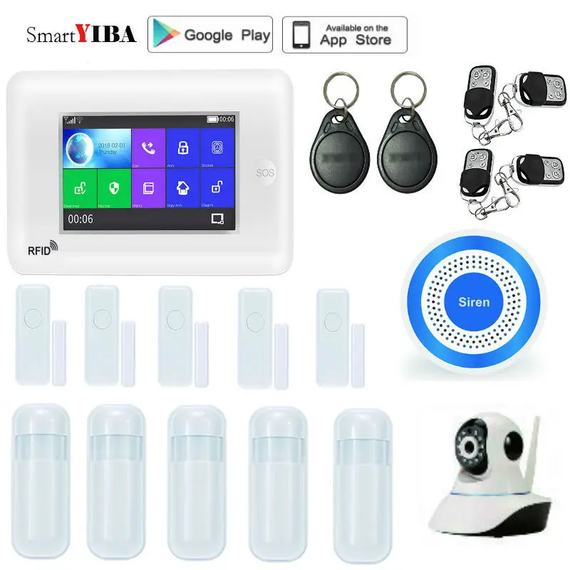 Система сигнализации SmartYIBA, Wi-Fi, GSM, управление через приложение, RFID, 4,3 дюйма, сенсорный экран, кнопка SOS, 433 МГц, датчики безопасности, комплект...
Система сигнализации SmartYIBA, Wi-Fi, GSM, управление через приложение, RFID, 4,3 дюйма, сенсорный экран, кнопка SOS, 433 МГц, датчики безопасности, комплект...