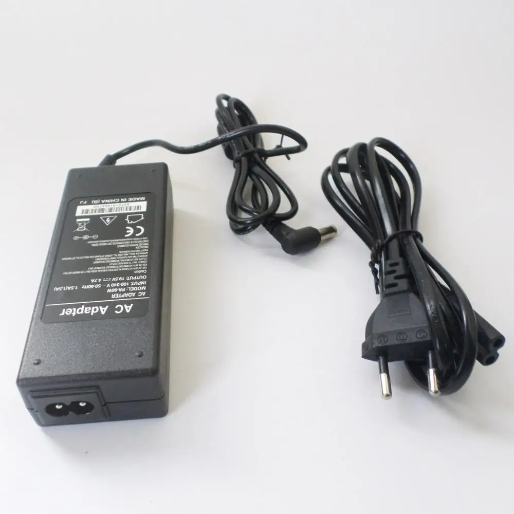 

AC Adapter Battery Charger Power Supply Cord For Sony Vaio SD47EC SD100C SD1S1C PCG-802L NSW24063 N50 PCG-NV VGN-FS 19.5V 4.7A