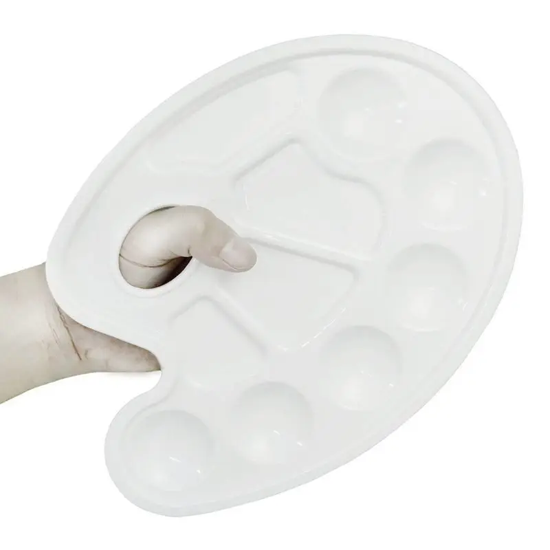 1X Traditional Oval Mixing Art Artist Alternatives Paint Tray Color Palette with White 10 Wells Thumb Hole
1X Traditional Oval Mixing Art Artist Alternatives Paint Tray Color Palette with White 10 Wells Thumb Hole