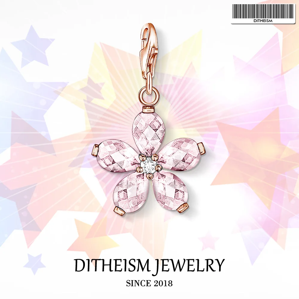 Pink Flower Charms Pendant,2018 Fashion Jewelry 925 Sterling Silver Romantic Gift For Women Girls Fit Bracelet Necklace Bag
Pink Flower Charms Pendant,2018 Fashion Jewelry 925 Sterling Silver Romantic Gift For Women Girls Fit Bracelet Necklace Bag