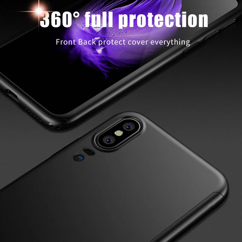 Роскошный 360 чехол для телефона huawei P20 P30 Lite Pro Nova 3 3i 4E P smart Honor 8A 8X 8C Play 7C 7A со стеклом