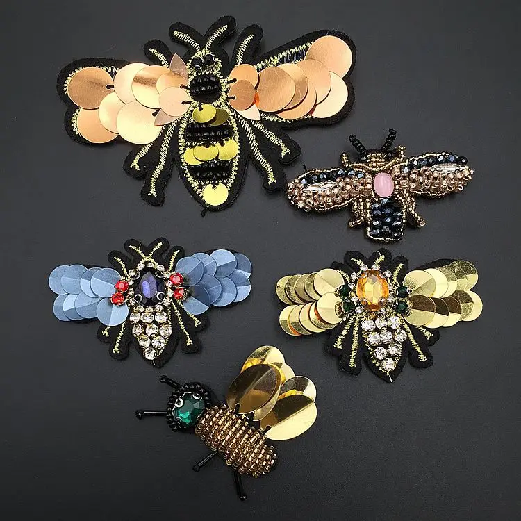 hand-beaded sequins sequins bees cloth stickers Embroidered children's cartoon clothing accessories patch DIY
hand-beaded sequins sequins bees cloth stickers Embroidered children's cartoon clothing accessories patch DIY