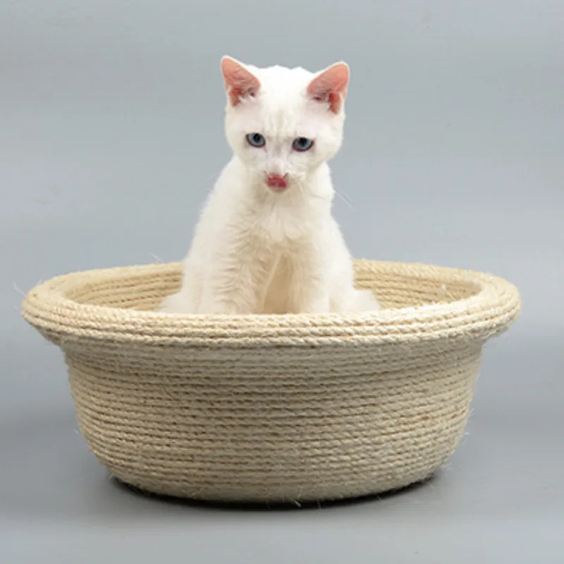 Сизаль Кошка Когтеточка кошки пеньковая кровать домик котенок сизаль игра