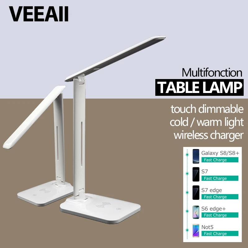 VEEAII multifunctional touch dimmable DC 5v for Samsung s7 s8 s9 desklamp with wireless charge output 5v1a for iphone8 X
VEEAII multifunctional touch dimmable DC 5v for Samsung s7 s8 s9 desklamp with wireless charge output 5v1a for iphone8 X