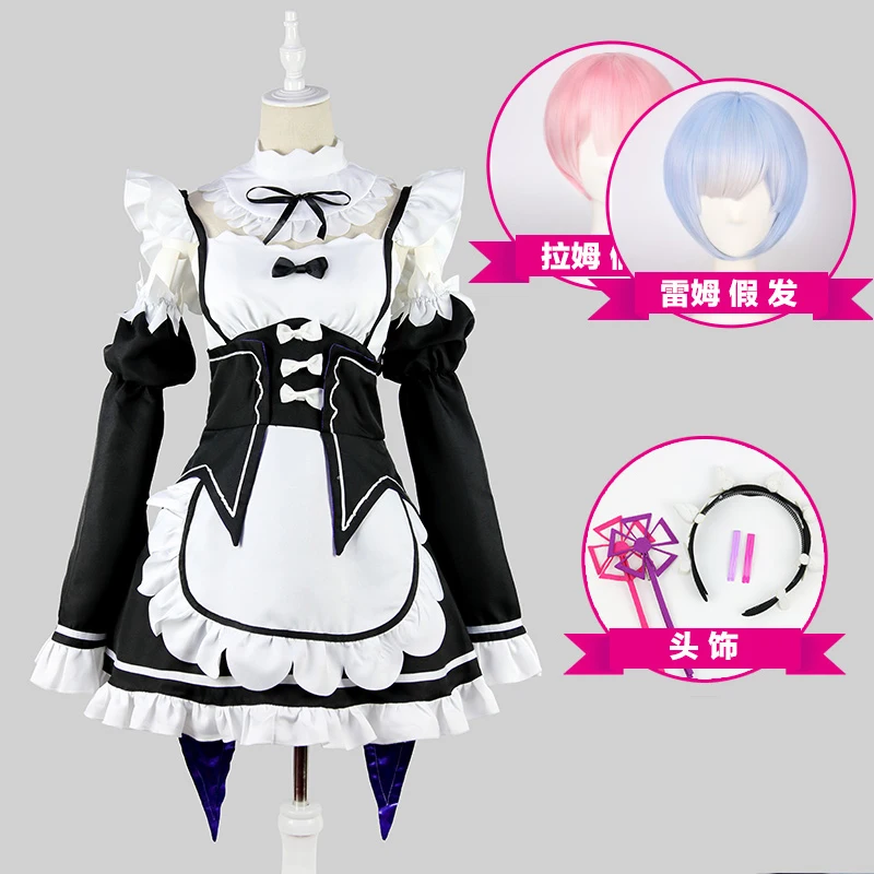 Summer Dress Women Re: Zero Kara Hajimeru Isekai Seikatsu Life In a Different World Ram Rem Maid Dresses Girls Anime Party Dress
Summer Dress Women Re: Zero Kara Hajimeru Isekai Seikatsu Life In a Different World Ram Rem Maid Dresses Girls Anime Party Dress