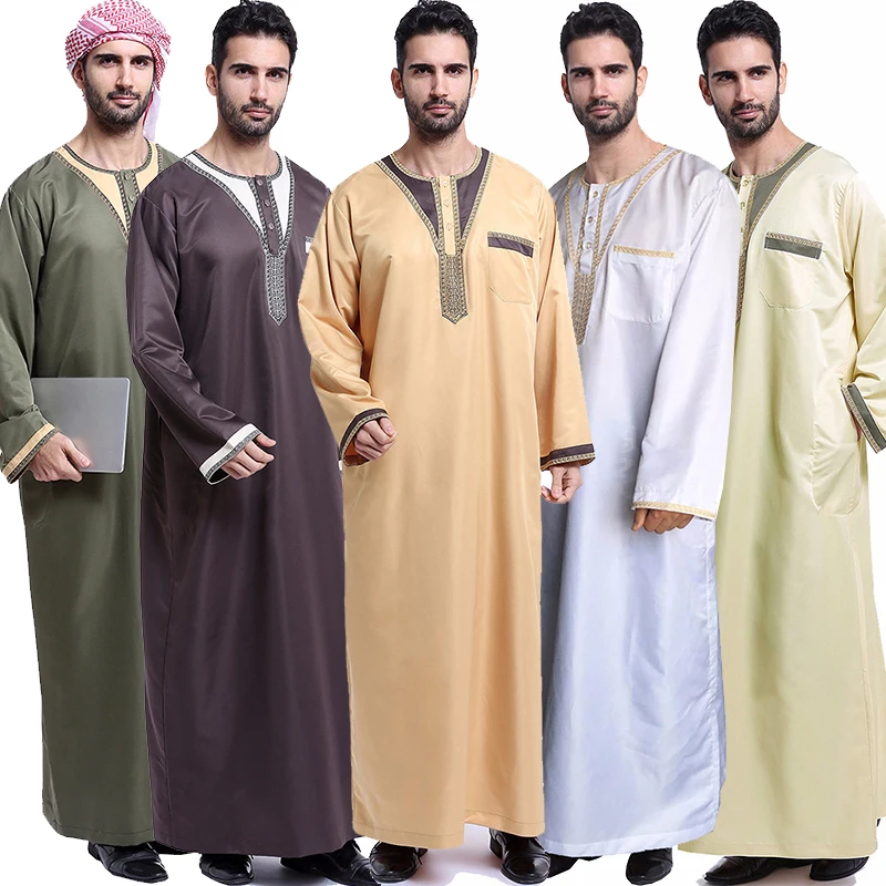 Muslim Men Robes Long Sleeves Embroidered Plus Size Arab Islamic Kaftan Abaya Ramadan Prayer Clothing Muslim Clothing For Men
Muslim Men Robes Long Sleeves Embroidered Plus Size Arab Islamic Kaftan Abaya Ramadan Prayer Clothing Muslim Clothing For Men