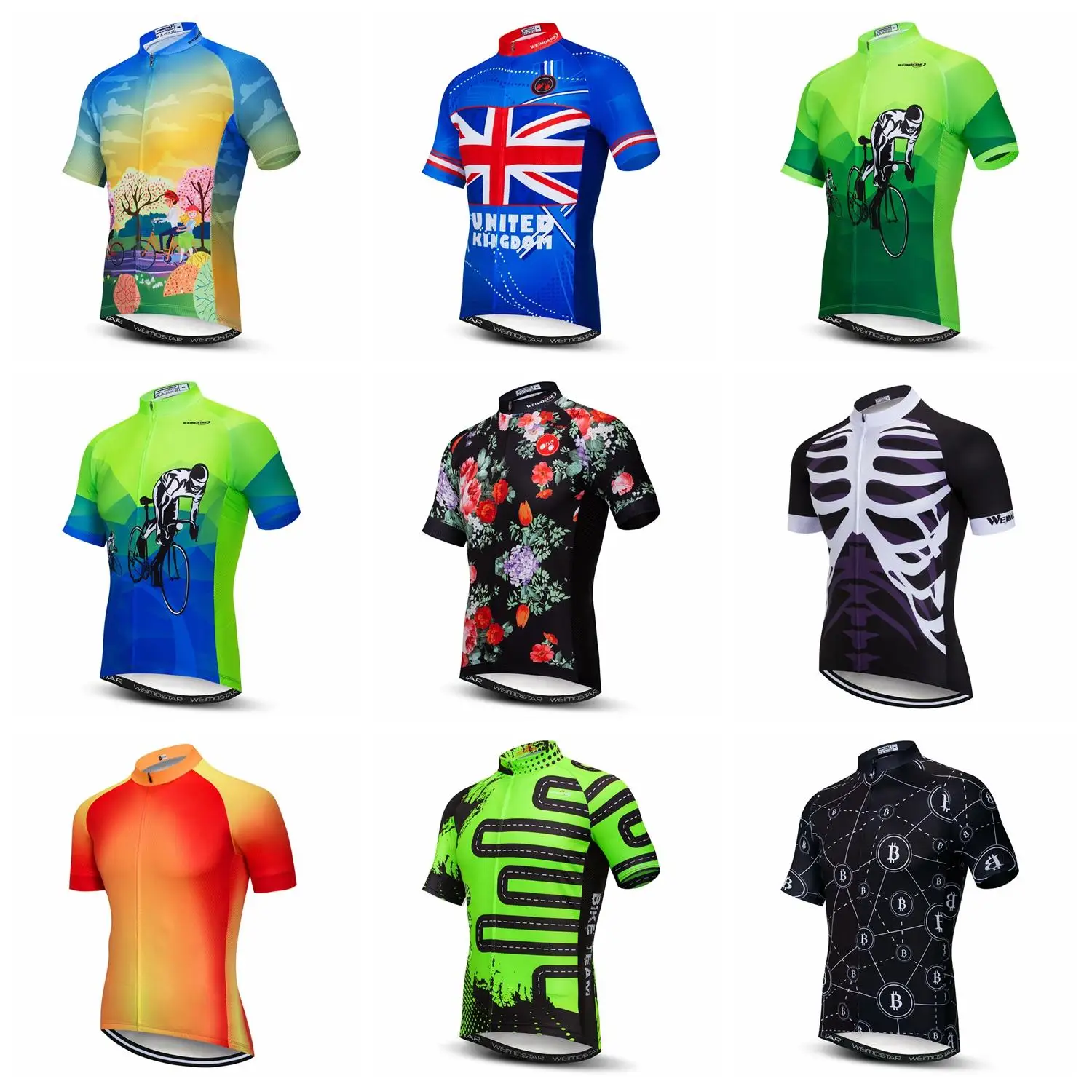 Weimostar Men Cycling Jersey Summer Short Sleeve MTB Pro Bike Team Clothing Sportswear Quick Dry Breathable Bicycle Clothing
Weimostar Men Cycling Jersey Summer Short Sleeve MTB Pro Bike Team Clothing Sportswear Quick Dry Breathable Bicycle Clothing