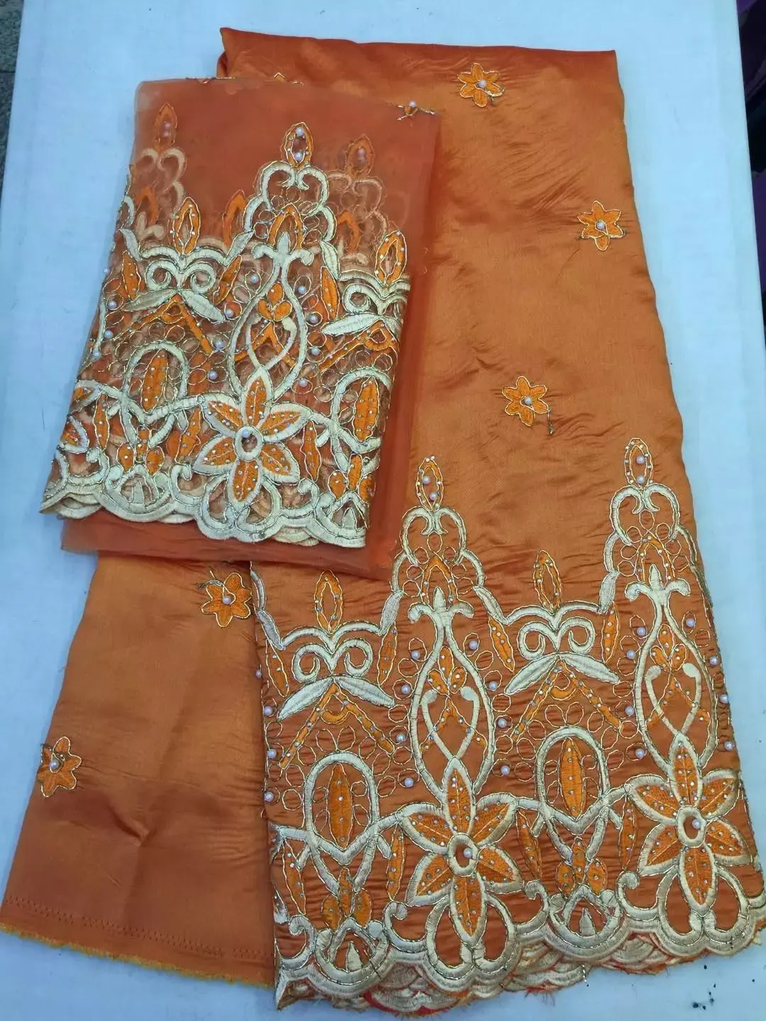 Hot Sale Purple High Quality Beads Fabric 5yards African George Lace Fabric With 2yards French Tulle Lace African George Wrapper
Hot Sale Purple High Quality Beads Fabric 5yards African George Lace Fabric With 2yards French Tulle Lace African George Wrapper