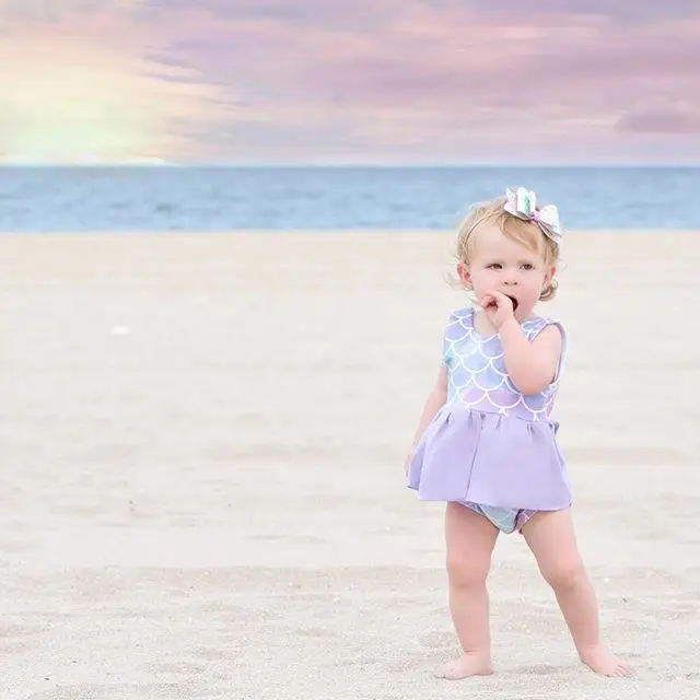 Newborn Toddler Kids Baby Girl Mermaid Vest Tops Dress Shorts Pants Set 1-4T 2018 New two piece bikini suit | Спорт и развлечения