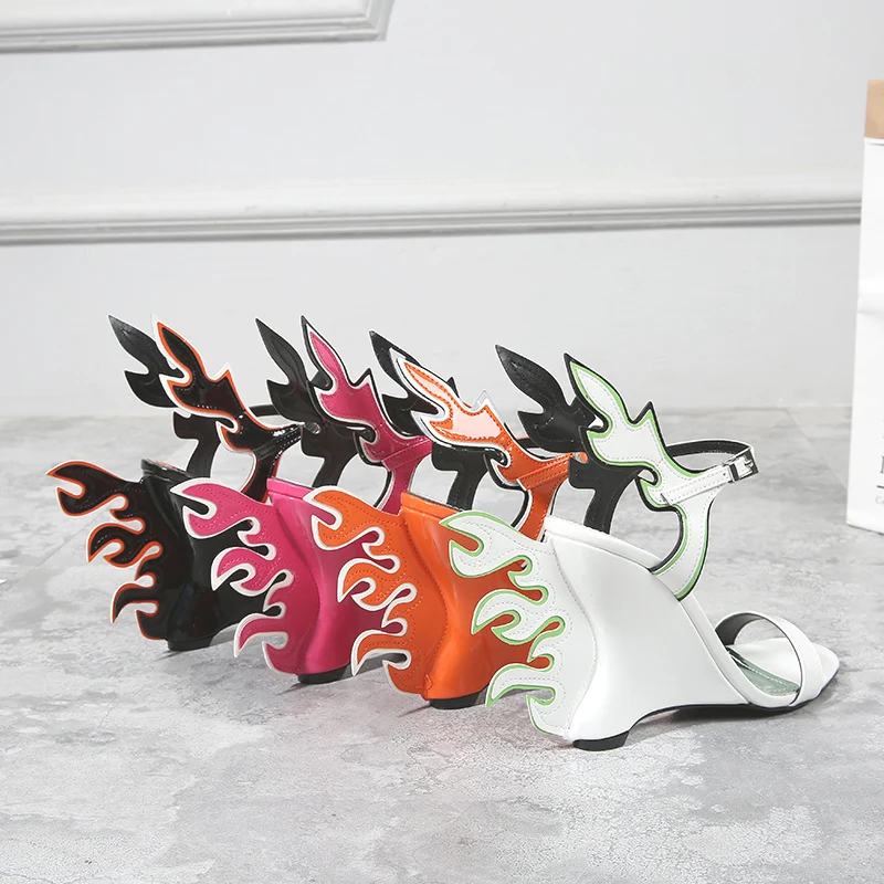 Novel woman flame high wedge summer sandal candy color flame tail wedge sandal woman buckle high wedge sandal flame tail HOT INS
Novel woman flame high wedge summer sandal candy color flame tail wedge sandal woman buckle high wedge sandal flame tail HOT INS