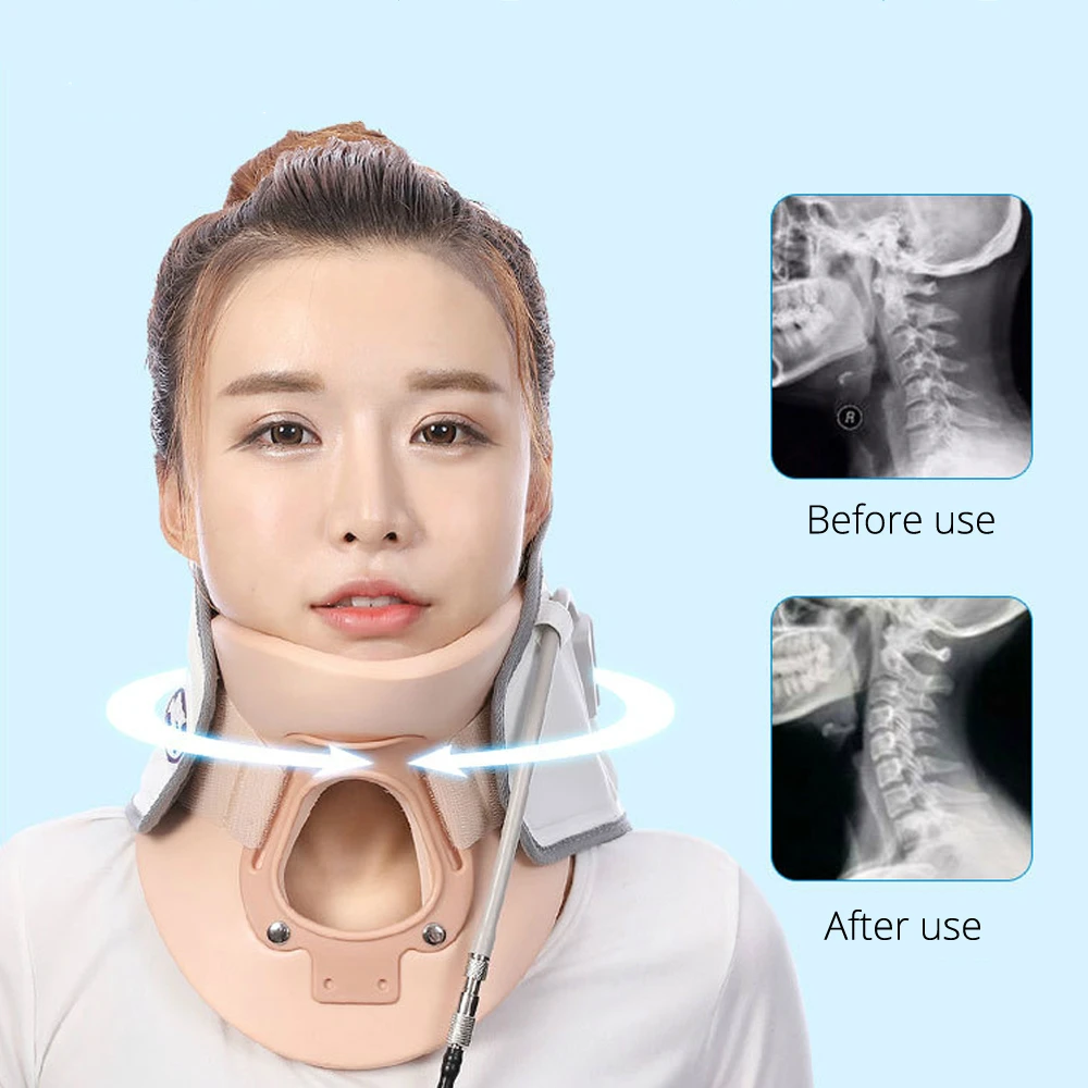 Inflatable Cervical Neck Support Neck Traction Massager Therapy Device Adjustable Neck Stretcher Collar Traction Spine Relax Set
Inflatable Cervical Neck Support Neck Traction Massager Therapy Device Adjustable Neck Stretcher Collar Traction Spine Relax Set