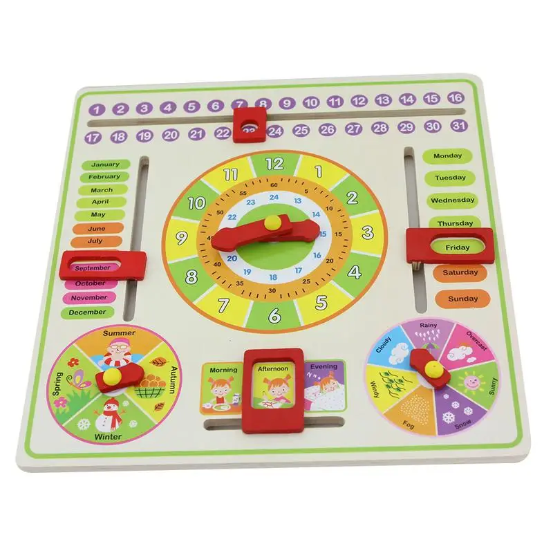 2019 NEW Clock Hanging Board Multi-Functional Training Clock Calendar Board Early Childhood Education Parent-Child Toy
2019 NEW Clock Hanging Board Multi-Functional Training Clock Calendar Board Early Childhood Education Parent-Child Toy