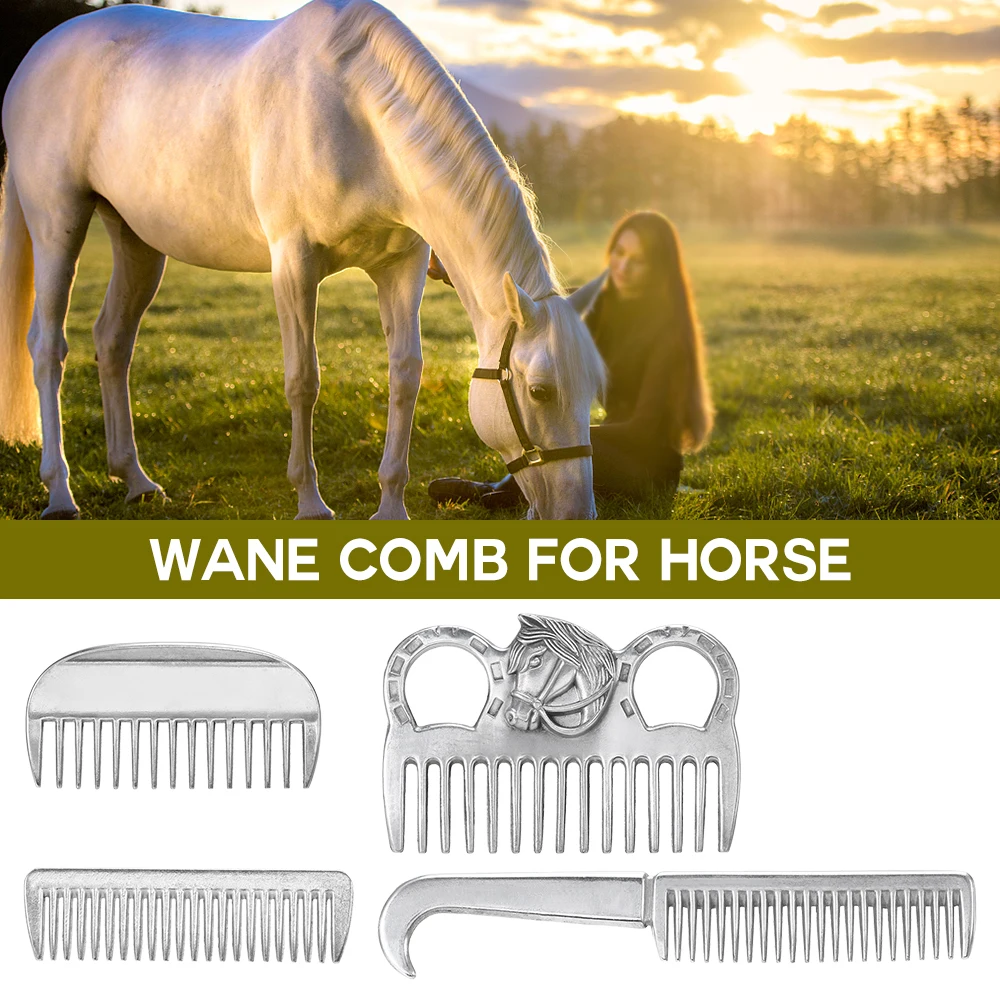 Aluminum Alloy Currycomb Horse Grooming Comb Mane Tail Pulling Comb Metal Horse Grooming Tool Horse Care Products
Aluminum Alloy Currycomb Horse Grooming Comb Mane Tail Pulling Comb Metal Horse Grooming Tool Horse Care Products