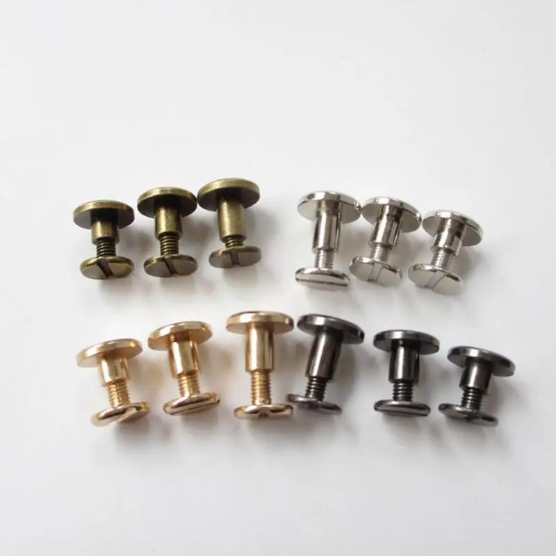 20Pcs Copper Binding Chicago Screws Nail Rivets Photo Album Copper Leather Craft Belt Wallet Solid Brass Screws
20Pcs Copper Binding Chicago Screws Nail Rivets Photo Album Copper Leather Craft Belt Wallet Solid Brass Screws