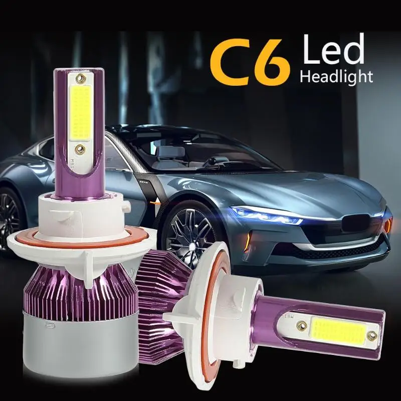 1 Pair COB LED Car Headlight Bulbs 72W 6500K Headlamp Fog Light IP67 Waterproof Car Headlight Replacement for Universal Cars
1 Pair COB LED Car Headlight Bulbs 72W 6500K Headlamp Fog Light IP67 Waterproof Car Headlight Replacement for Universal Cars