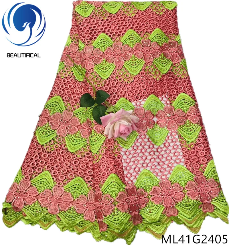 BEAUTIFICAL african lace fabric guipure cord laces with rhinestones nigerian lace fabrics online shopping cheap ML41G24
BEAUTIFICAL african lace fabric guipure cord laces with rhinestones nigerian lace fabrics online shopping cheap ML41G24