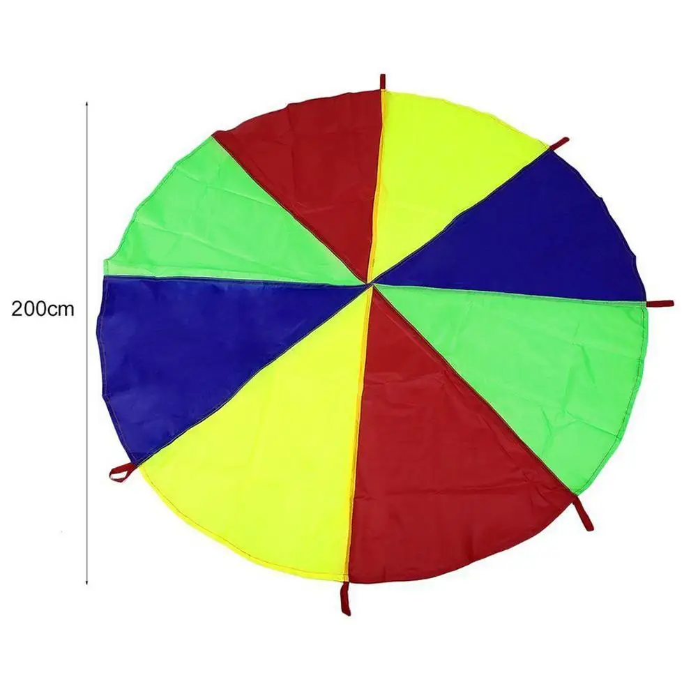 Children Play Rainbow Outdoor Game Exercise Sport 8 Handles Parachute Toy Drop Shipping
Children Play Rainbow Outdoor Game Exercise Sport 8 Handles Parachute Toy Drop Shipping
